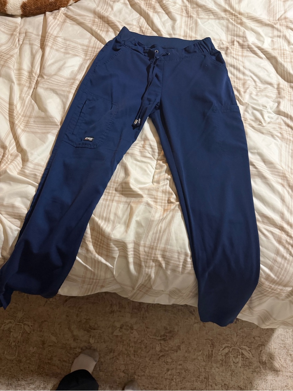 Grey's Anatomy Navy Drawstring Scrub Pants